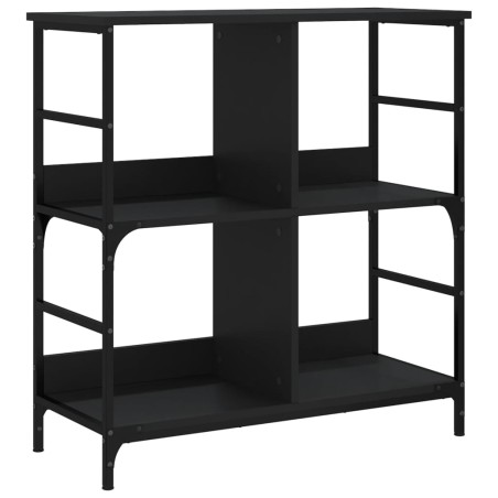 vidaXL Libreria Nera 78,5x33x82 cm in Legno Multistrato