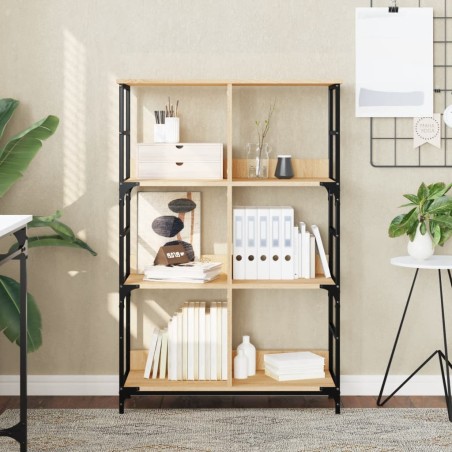 vidaXL Libreria Rovere Sonoma 78,5x33x117,5 cm in Legno Multistrato