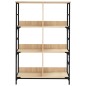 vidaXL Libreria Rovere Sonoma 78,5x33x117,5 cm in Legno Multistrato