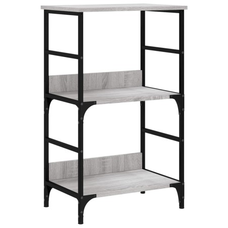 vidaXL Libreria Grigio Sonoma 50x33x82 cm in Legno Multistrato