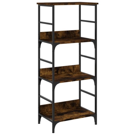 vidaXL Libreria Rovere Fumo 50x33x117,5 cm in Legno Multistrato