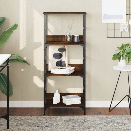 vidaXL Libreria Rovere Marrone 50x33x117,5 cm in Legno Multistrato