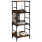 vidaXL Libreria Rovere Marrone 50x33x117,5 cm in Legno Multistrato