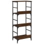 vidaXL Libreria Rovere Marrone 50x33x117,5 cm in Legno Multistrato