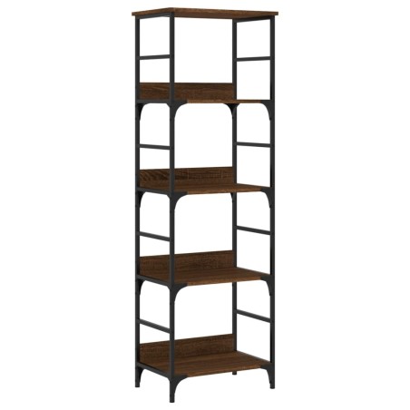 vidaXL Libreria Rovere Marrone 50x33x153 cm in Legno Multistrato