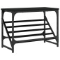 vidaXL Scarpiera Nera 60x30x45 cm in Legno Multistrato