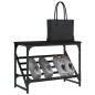 vidaXL Scarpiera Nera 60x30x45 cm in Legno Multistrato
