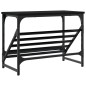 vidaXL Scarpiera Nera 60x30x45 cm in Legno Multistrato