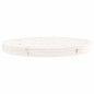vidaXL Piano Tavolo Rotondo Bianco Ø40x3 cm in Legno Massello di Pino