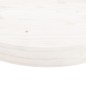 vidaXL Piano Tavolo Rotondo Bianco Ø40x3 cm in Legno Massello di Pino