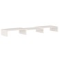 Supporto per Monitor Bianco 80x24x10,5cm Legno Massello di Pino Supporto per Monitor Bianco 80x24x10,5cm Legno Massello di Pino