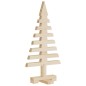 vidaXL Alberi di Natale Decorativi in Legno 3pz Legno Massello di Pino