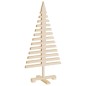 vidaXL Alberi di Natale Decorativi in Legno 3pz Legno Massello di Pino