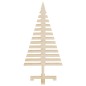 vidaXL Alberi di Natale Decorativi in Legno 3pz Legno Massello di Pino