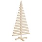 vidaXL Alberi di Natale Decorativi in Legno 3pz Legno Massello di Pino