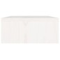 Supporto per Monitor Bianco 80x24x10,5cm Legno Massello di Pino Supporto per Monitor Bianco 80x24x10,5cm Legno Massello di Pino