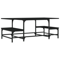 vidaXL Tavolino da Salotto Nero 100x50,5x40 cm in Legno Multistrato