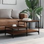 vidaXL Tavolino Salotto Rovere Marrone 100x50,5x45cm Legno Multistrato