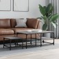 vidaXL Tavolini Salotto Impilabili 2pz Grigio Sonoma Legno Multistrato vidaXL Tavolini Salotto Impilabili 2pz Grigio Sonoma Legno Multistrato