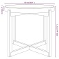 Tavolino Bianco 53x53x43,5cm Legno Multistrato e Massello Pino Tavolino Bianco 53x53x43,5cm Legno Multistrato e Massello Pino