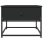 vidaXL Tavolino da Salotto Nero 51x51x40 cm in Legno Multistrato