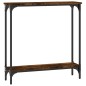 vidaXL Tavolino Consolle Rovere Fumo 75x22,5x75 cm Legno Multistrato vidaXL Tavolino Consolle Rovere Fumo 75x22,5x75 cm Legno Multistrato