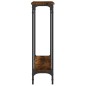 vidaXL Tavolino Consolle Rovere Fumo 75x22,5x75 cm Legno Multistrato vidaXL Tavolino Consolle Rovere Fumo 75x22,5x75 cm Legno Multistrato