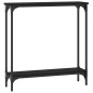 vidaXL Tavolino Consolle Nero 75x22,5x75 cm in Legno Multistrato vidaXL Tavolino Consolle Nero 75x22,5x75 cm in Legno Multistrato