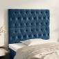 Testiera 2 pz Blu Scuro 90x7x78/88 cm in Velluto Testiera 2 pz Blu Scuro 90x7x78/88 cm in Velluto
