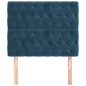Testiera 2 pz Blu Scuro 90x7x78/88 cm in Velluto Testiera 2 pz Blu Scuro 90x7x78/88 cm in Velluto