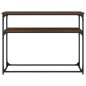 vidaXL Tavolo Consolle Rovere Marrone 100x35,5x75 cm Legno Multistrato vidaXL Tavolo Consolle Rovere Marrone 100x35,5x75 cm Legno Multistrato