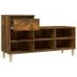 Scarpiera Rovere Fumo 102x36x60 cm in Legno Multistrato Scarpiera Rovere Fumo 102x36x60 cm in Legno Multistrato