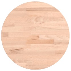 vidaXL Piano per Tavolo Ø30x2,5 cm Rotondo in Legno Massello di Faggio