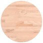 vidaXL Piano per Tavolo Ø30x2,5 cm Rotondo in Legno Massello di Faggio