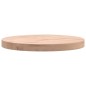 vidaXL Piano per Tavolo Ø30x2,5 cm Rotondo in Legno Massello di Faggio