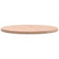 vidaXL Piano per Tavolo Ø90x4 cm Rotondo in Legno Massello di Faggio