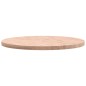 vidaXL Piano per Tavolo Ø90x4 cm Rotondo in Legno Massello di Faggio