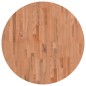vidaXL Piano per Tavolo Ø80x2,5 cm Rotondo in Legno Massello di Faggio vidaXL Piano per Tavolo Ø80x2,5 cm Rotondo in Legno Massello di Faggio