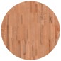 vidaXL Piano per Tavolo Ø70x4 cm Rotondo in Legno Massello di Faggio vidaXL Piano per Tavolo Ø70x4 cm Rotondo in Legno Massello di Faggio