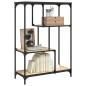 vidaXL Libreria Rovere Sonoma 81x36x115 cm Legno Multistrato e Acciaio vidaXL Libreria Rovere Sonoma 81x36x115 cm Legno Multistrato e Acciaio