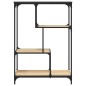 vidaXL Libreria Rovere Sonoma 81x36x115 cm Legno Multistrato e Acciaio vidaXL Libreria Rovere Sonoma 81x36x115 cm Legno Multistrato e Acciaio