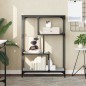 vidaXL Libreria Grigio Sonoma 81x36x115 cm Legno Multistrato e Acciaio vidaXL Libreria Grigio Sonoma 81x36x115 cm Legno Multistrato e Acciaio