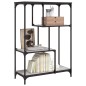 vidaXL Libreria Grigio Sonoma 81x36x115 cm Legno Multistrato e Acciaio vidaXL Libreria Grigio Sonoma 81x36x115 cm Legno Multistrato e Acciaio