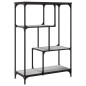 vidaXL Libreria Grigio Sonoma 81x36x115 cm Legno Multistrato e Acciaio vidaXL Libreria Grigio Sonoma 81x36x115 cm Legno Multistrato e Acciaio