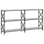 vidaXL Tavolo Consolle Grigio Sonoma 200x28x80,5 cm Legno Multistrato vidaXL Tavolo Consolle Grigio Sonoma 200x28x80,5 cm Legno Multistrato