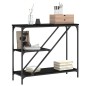 vidaXL Tavolino Consolle Nero 88,5x30x75 cm in Legno Multistrato vidaXL Tavolino Consolle Nero 88,5x30x75 cm in Legno Multistrato