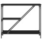 vidaXL Tavolino Consolle Nero 88,5x30x75 cm in Legno Multistrato vidaXL Tavolino Consolle Nero 88,5x30x75 cm in Legno Multistrato