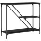 vidaXL Tavolino Consolle Nero 88,5x30x75 cm in Legno Multistrato vidaXL Tavolino Consolle Nero 88,5x30x75 cm in Legno Multistrato