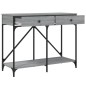 vidaXL Tavolo Consolle Grigio Sonoma 100x39x78,5 cm Legno Multistrato vidaXL Tavolo Consolle Grigio Sonoma 100x39x78,5 cm Legno Multistrato