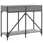 vidaXL Tavolo Consolle Grigio Sonoma 100x39x78,5 cm Legno Multistrato vidaXL Tavolo Consolle Grigio Sonoma 100x39x78,5 cm Legno Multistrato